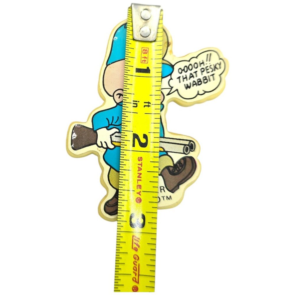 Vtg Warner Bros Elmer Fudd & Wile E. Coyote Magnets Refrigerator Looney Tunes 3" - Picture 6 of 6